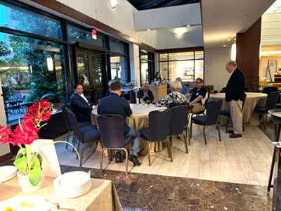 Informal Gathering in the lobby of the Hyatt-Dulles Hotel